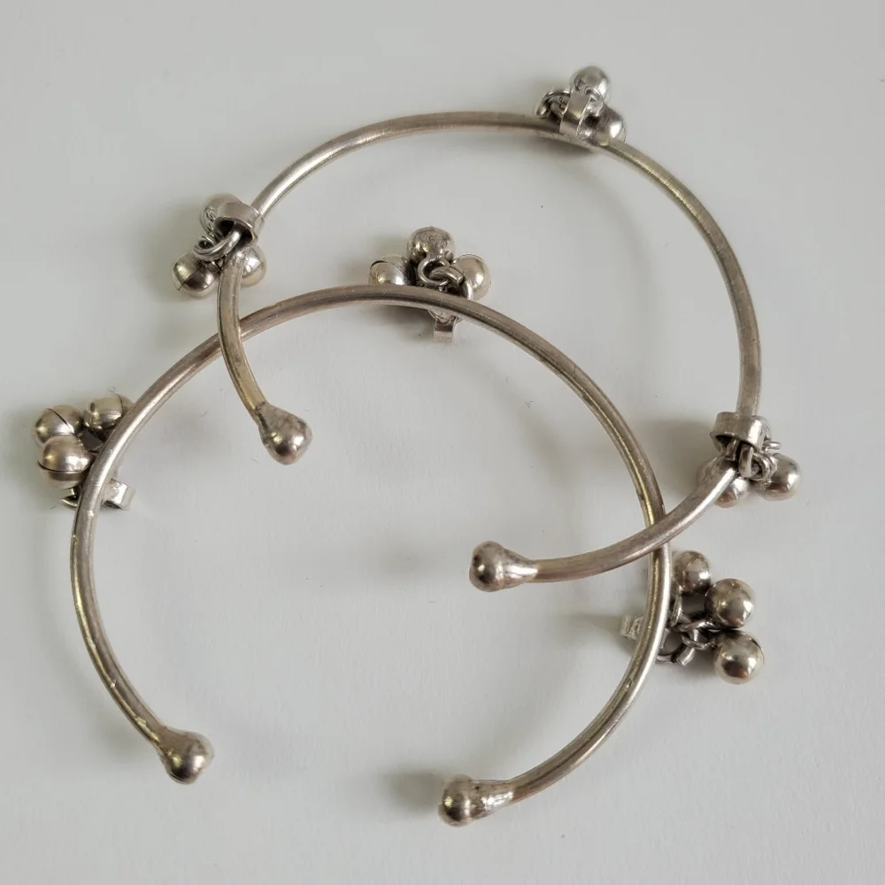 Watch video / Sterling Silver 925 Cuff Bracelet / Anklet